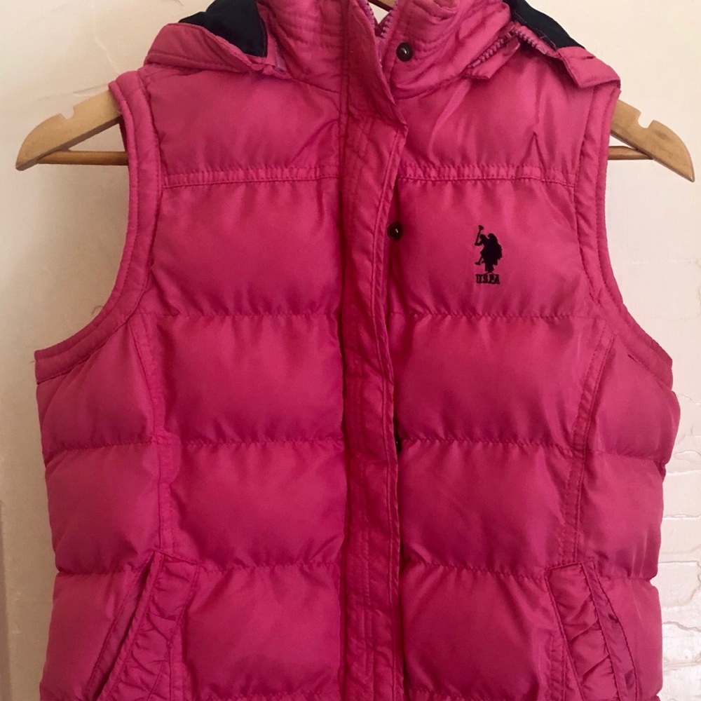 U.S. POLO Women’s Size M Pink Vest